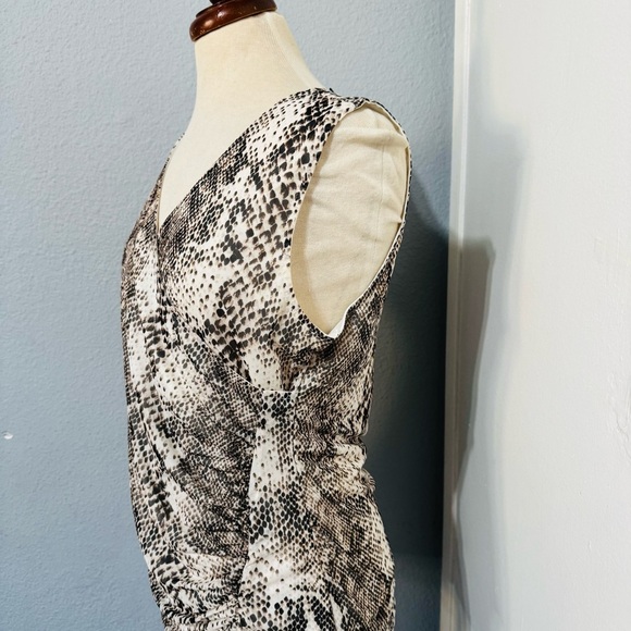 Cable & Gauge Women Snake Print Sleeveless Stretchy V-Neck Party Top Size Large - Picture 5 of 14